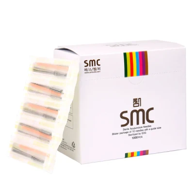 سوزن طب سوزنی 15×۰٫16 SMC (بسته استریل شده ده عدد سوزن همراه با گاید)